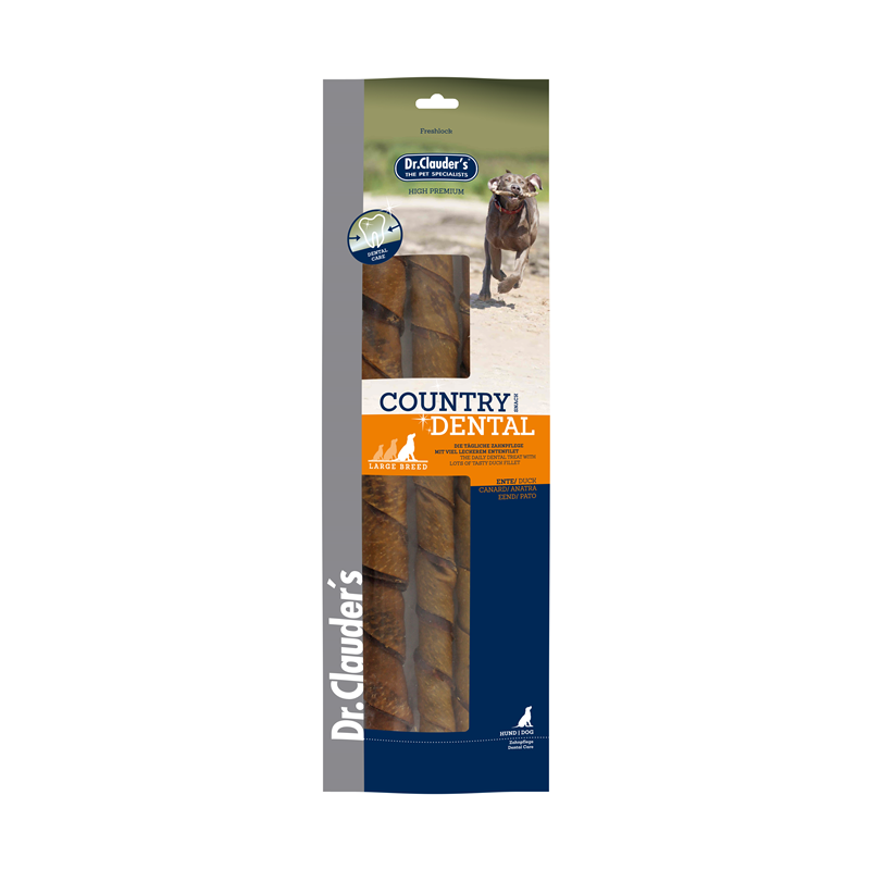 Produktbild für Dr. Clauder´s Country Dental Snack Ente - Large Breed Beutel