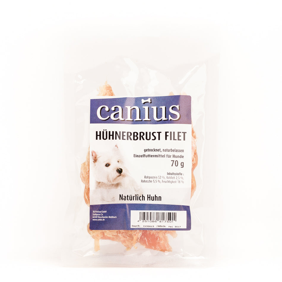 Produktbild für Canius Hühnerbrust Filet 70g Beutel