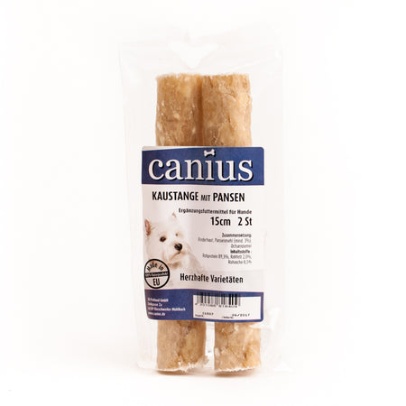 Produktbild für Canius EU Kaustange Pansen 15cm 2 Stück Beutel