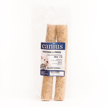 Produktbild für Canius EU Kaustange Pansen 20cm 2 Stück Beutel