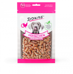 Produktbild für Dokas Dog Snack Hühnchen mit Reis & Sesam 70g 