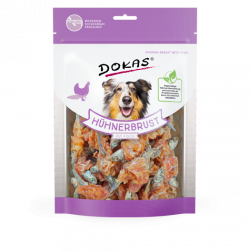 Produktbild für Dokas Dog Snack Hühnerbrust mit Fisch 220g Beutel