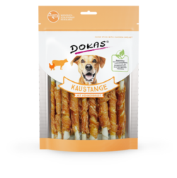 Produktbild für Dokas Dog Snack Kaustange mit Hühnerbrustfilet 200g Beutel