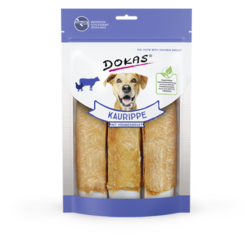 Produktbild für Dokas Dog Kaurippe mit Hühnerbrustfilet 210g Beutel