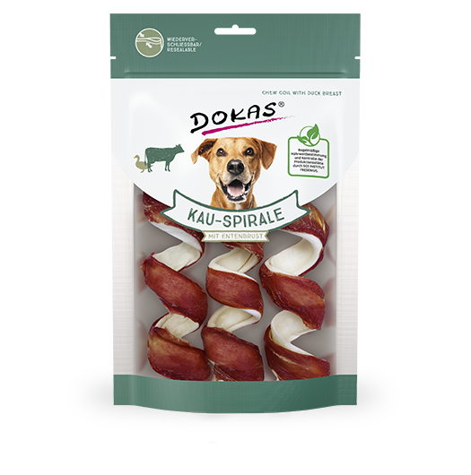 Produktbild für Dokas Dog Snack Kau-Spirale Entenbrust 3 Stück 110g 