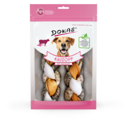 Produktbild für Dokas Dog Snack Kauzopf mit Fischhaut 2er 